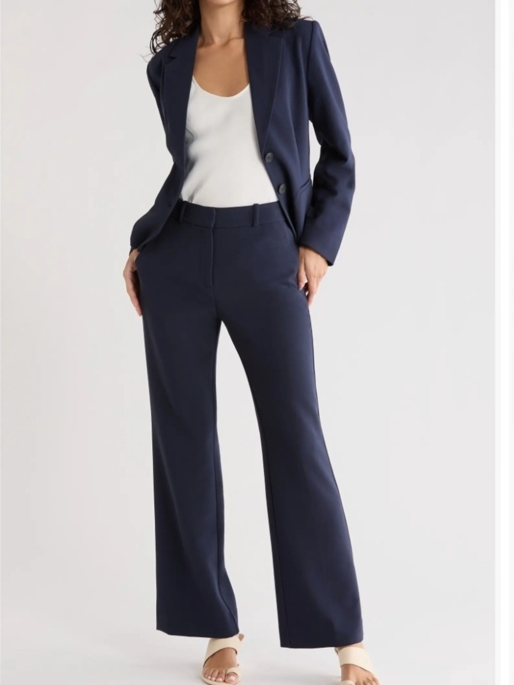 NWT Nordstrom Rack Navy Night Bootcut Pants Sz 16